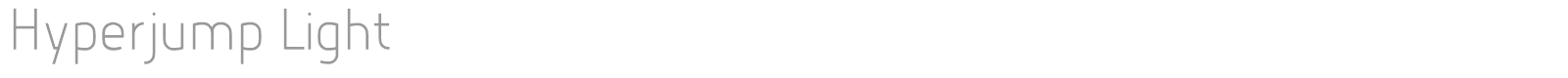 Hyperjump font preview